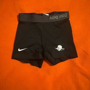 Nike Pro Black Shorts with Oregon Duck details